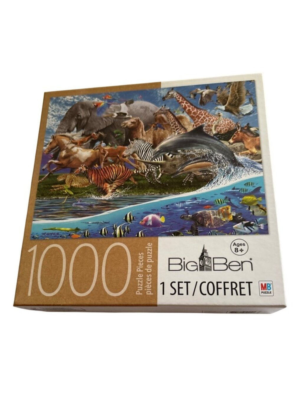 Puzzle Animals Scenic Migration Big Ben 1000-Piece 18x24 Inches Ages 8+
